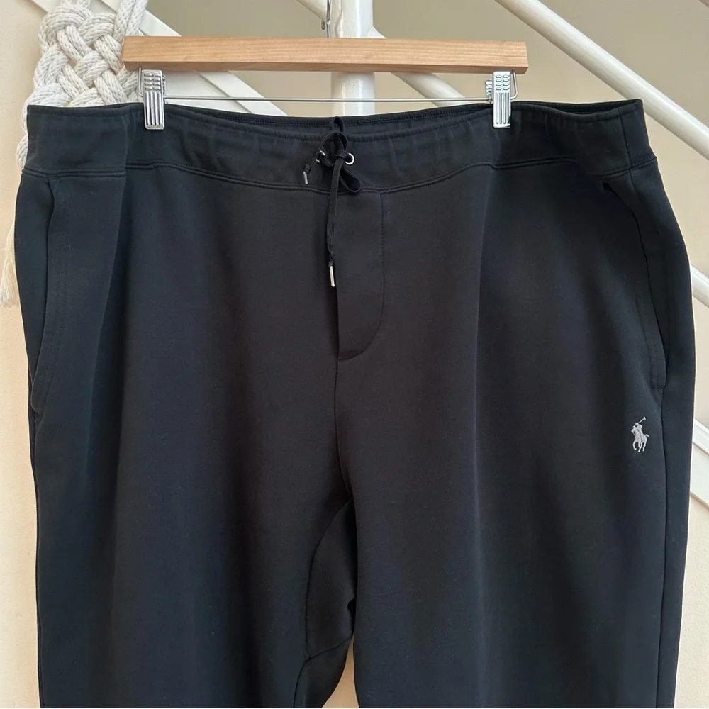 Polo Ralph Lauren Performance Double Knit Drawstring Jogger Pants Black Size 4XB